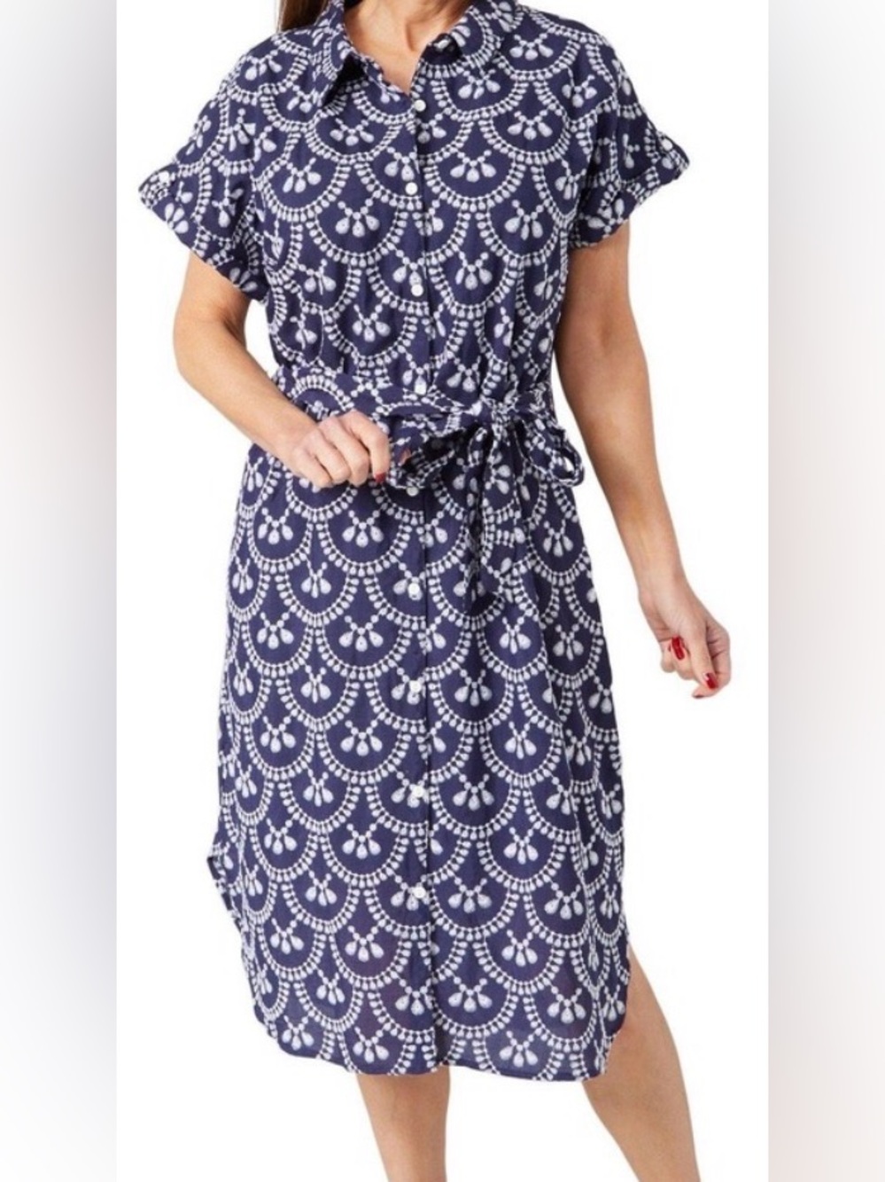 Figueroa &Flower embroidered dress